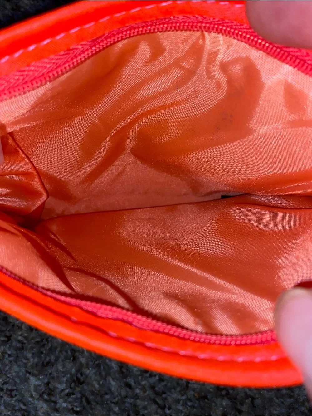 Sephora summer woven straw and coral makeup bag